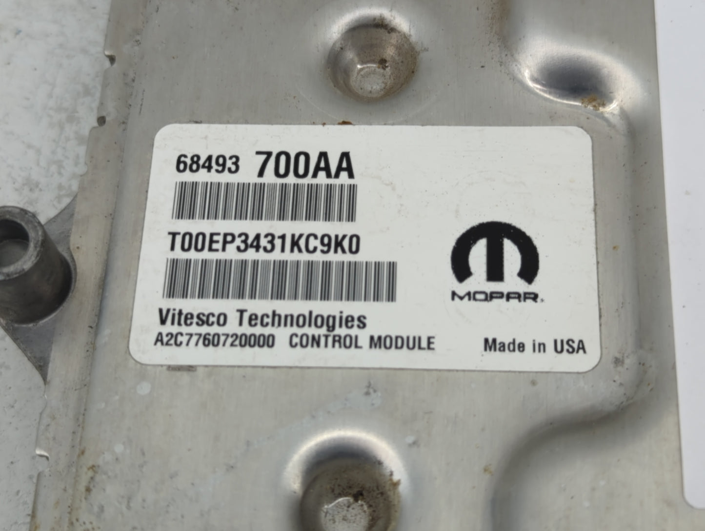 2022 Jeep Compass PCM Engine Control Computer ECU ECM PCU OEM P/N:68493700AA Fits OEM Used Auto Parts - Oemusedautoparts1.co