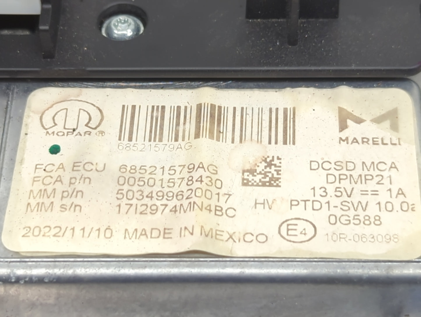 2022 Jeep Compass Information Display Screen - Oemusedautoparts1.com