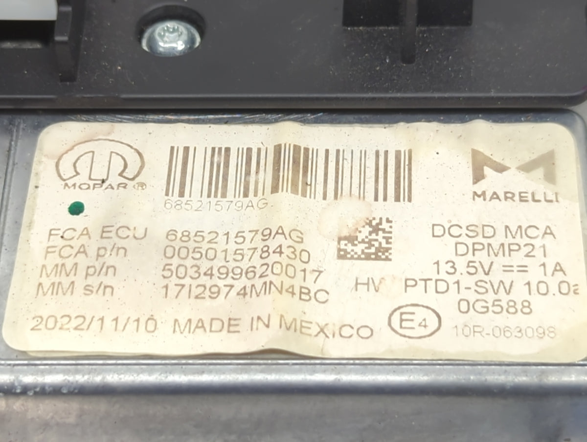 2022 Jeep Compass Information Radio Display Screen - Oemusedautoparts1.com