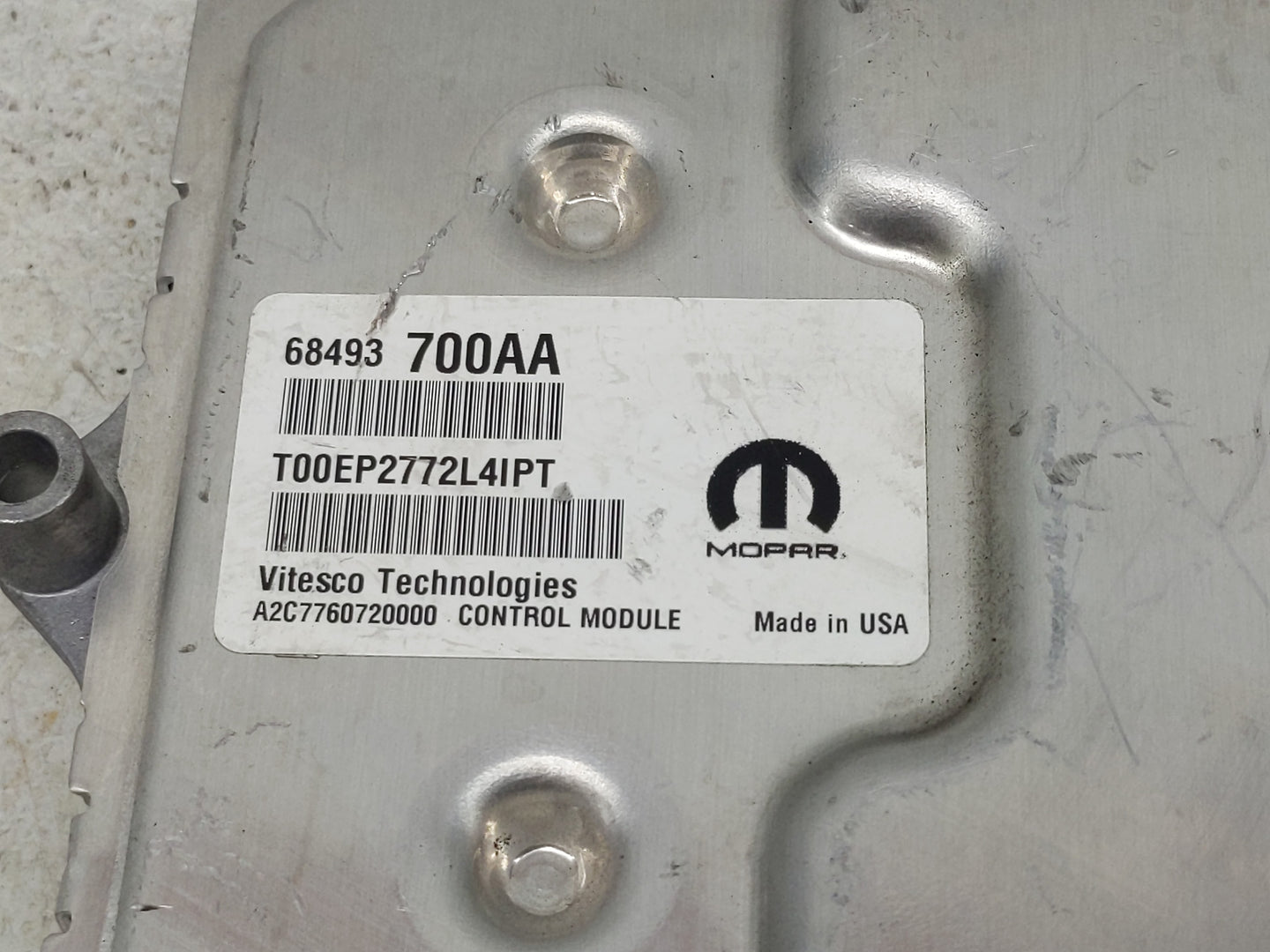 2022 Jeep Compass PCM Engine Control Computer ECU ECM PCU OEM P/N:68493700AA Fits OEM Used Auto Parts - Oemusedautoparts1.co