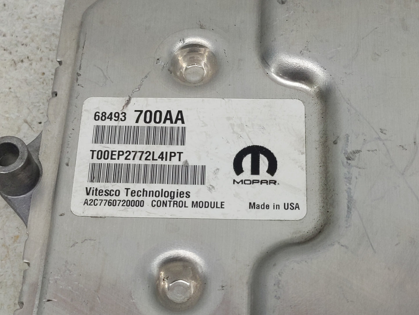 2022 Jeep Compass PCM Engine Control Computer ECU ECM PCU OEM P/N:68493700AA Fits OEM Used Auto Parts - Oemusedautoparts1.co