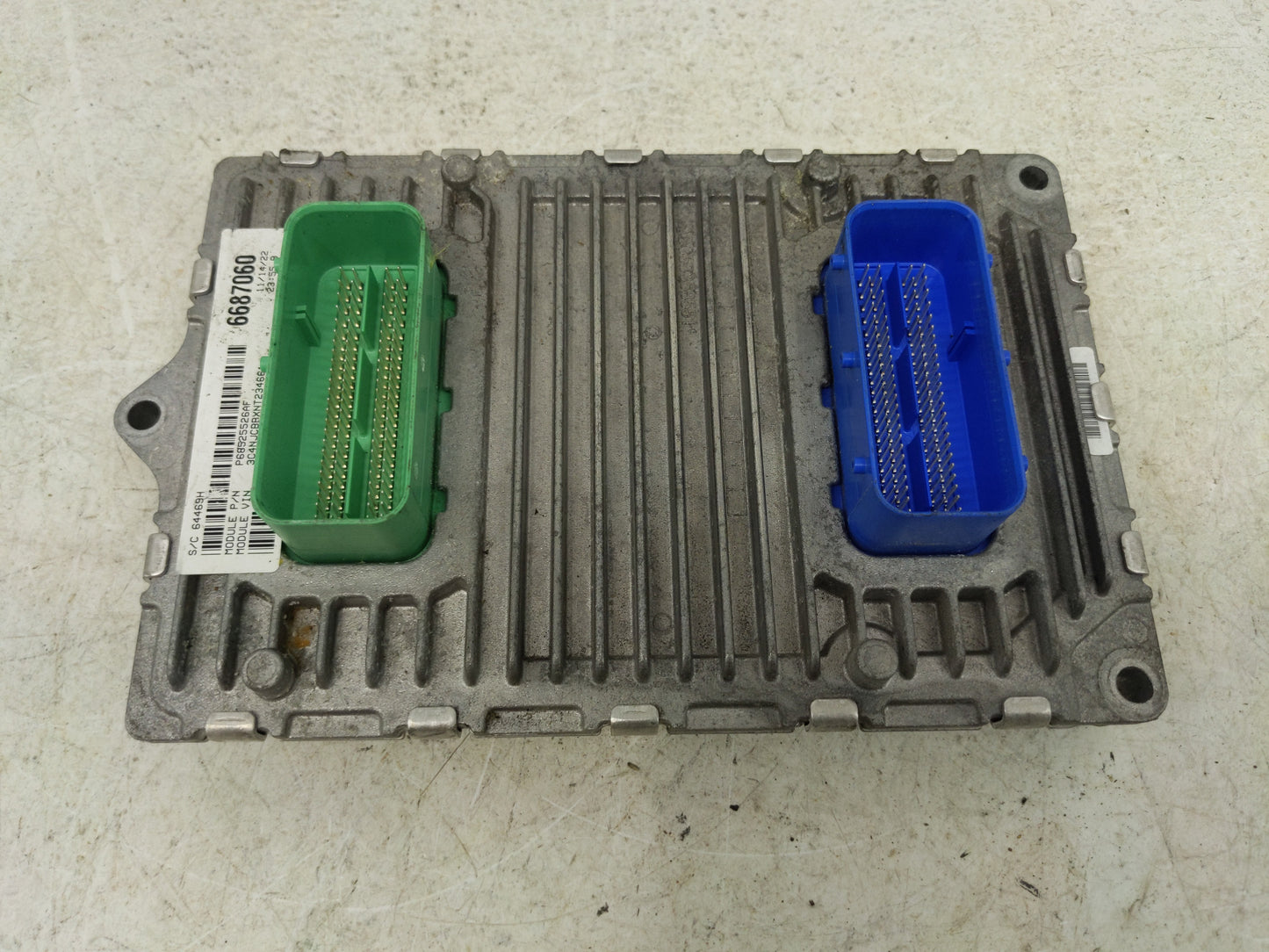 2022 Jeep Compass PCM Engine Control Computer ECU ECM PCU OEM P/N:68493700AA Fits OEM Used Auto Parts - Oemusedautoparts1.co