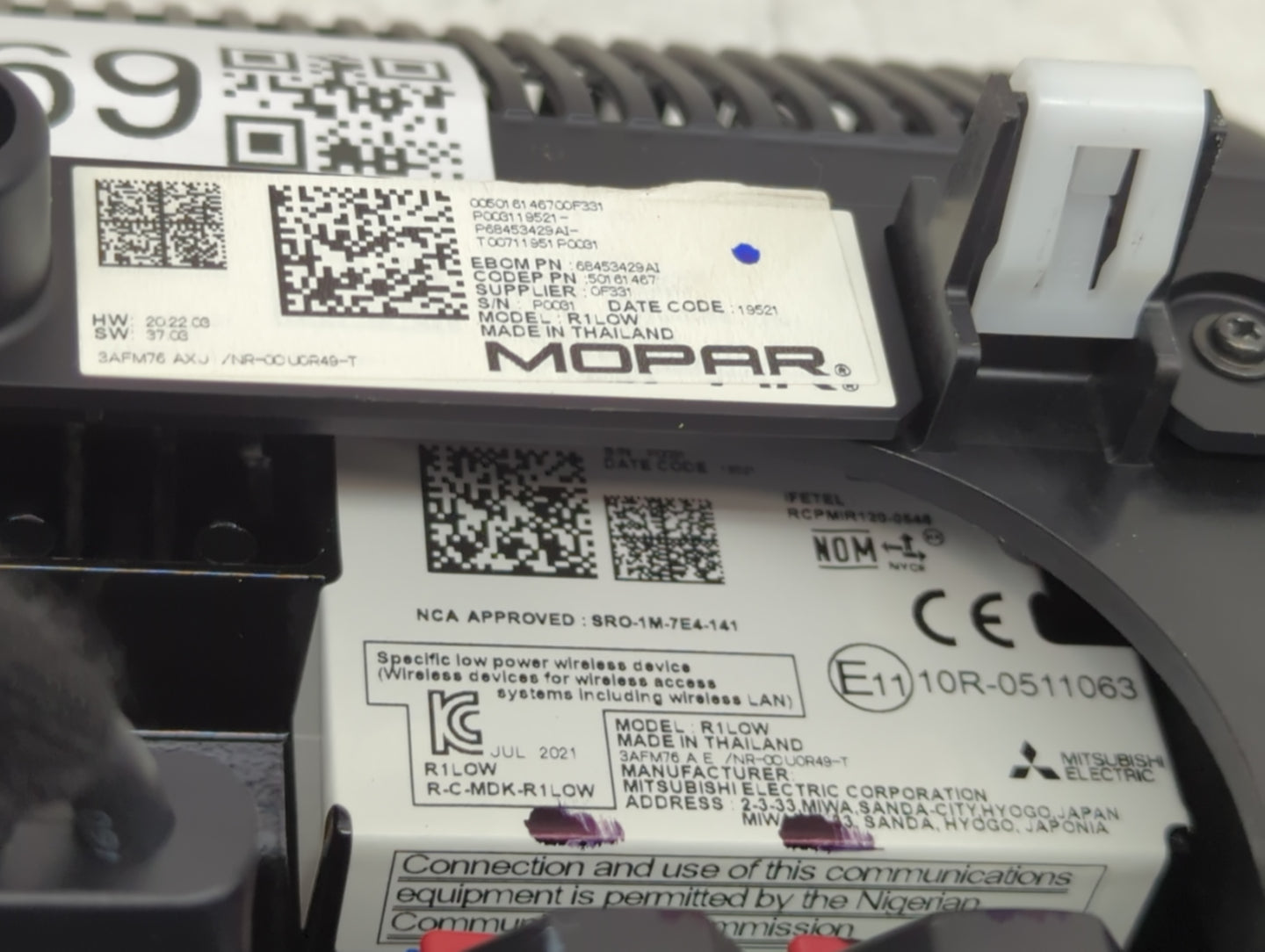 2022 Jeep Compass Radio AM FM Cd Player Receiver Replacement Fits OEM Used Auto Parts - Oemusedautoparts1.com