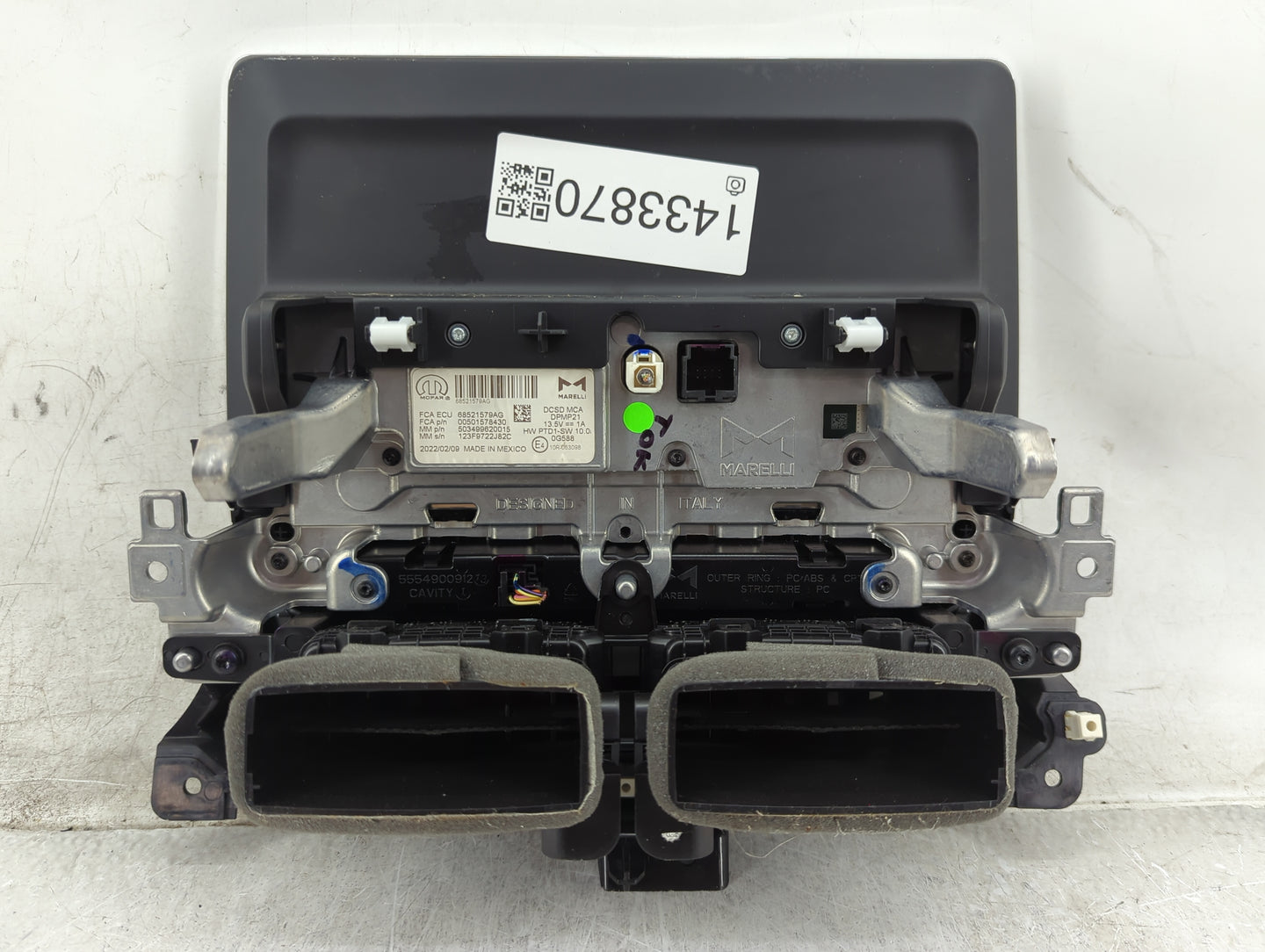 2022 Jeep Compass Information Display Screen Black - Oemusedautoparts1.com
