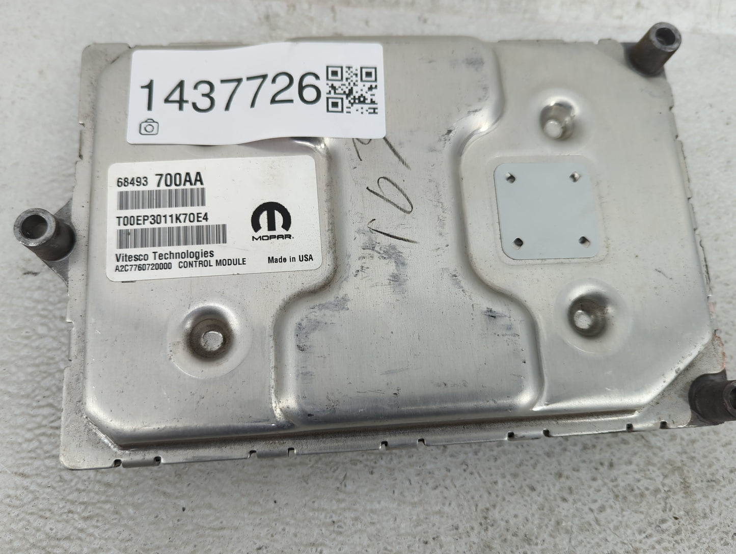 2022 Jeep Compass PCM Engine Control Computer ECU ECM PCU OEM P/N:68493700AA T00EP3011K70E4, A2C7760720000, 5591630 Fits OEM
