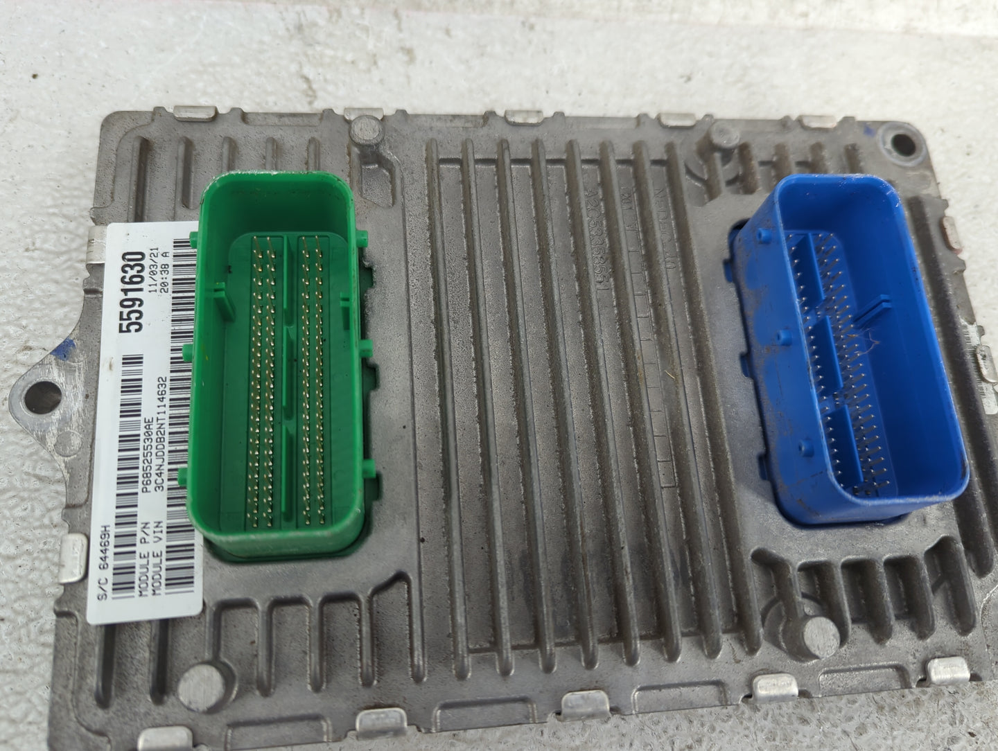 2022 Jeep Compass PCM Engine Control Computer ECU ECM PCU OEM P/N:68493700AA T00EP3011K70E4, A2C7760720000, 5591630 Fits OEM