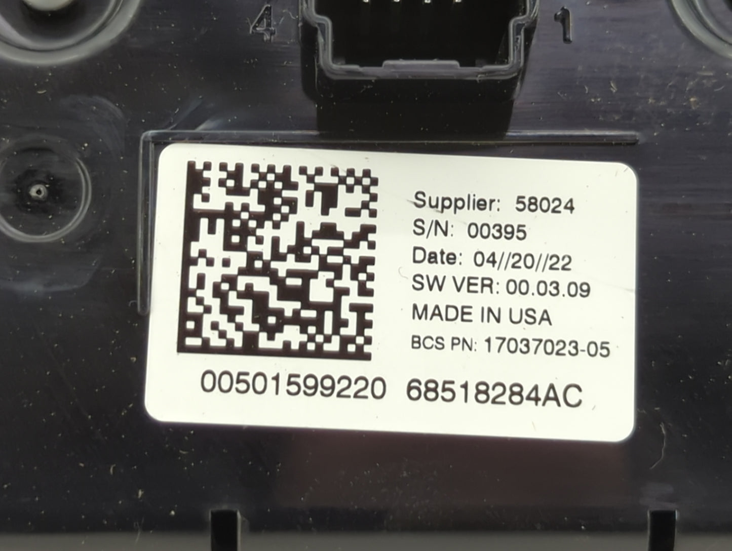 2022 Jeep Compass Climate Control Module Temperature AC/Heater Replacement P/N:68518284AC 17037023-05, 00501599220 Fits OEM 