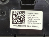 2022 Jeep Compass Climate Control Module Temperature AC/Heater Replacement P/N:68518284AC 17037023-05, 00501599220 Fits OEM 