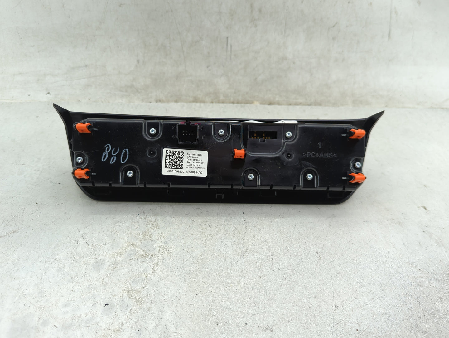 2022 Jeep Compass Climate Control Module Temperature AC/Heater Replacement P/N:68518284AC 17037023-05, 00501599220 Fits OEM 