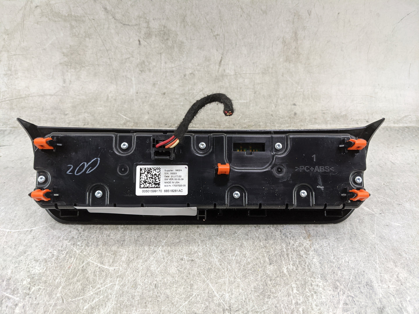2022 Jeep Compass Climate Control Module Temperature AC/Heater Replacement P/N:68518281AC 17037020-05, 00501599170 Fits OEM 