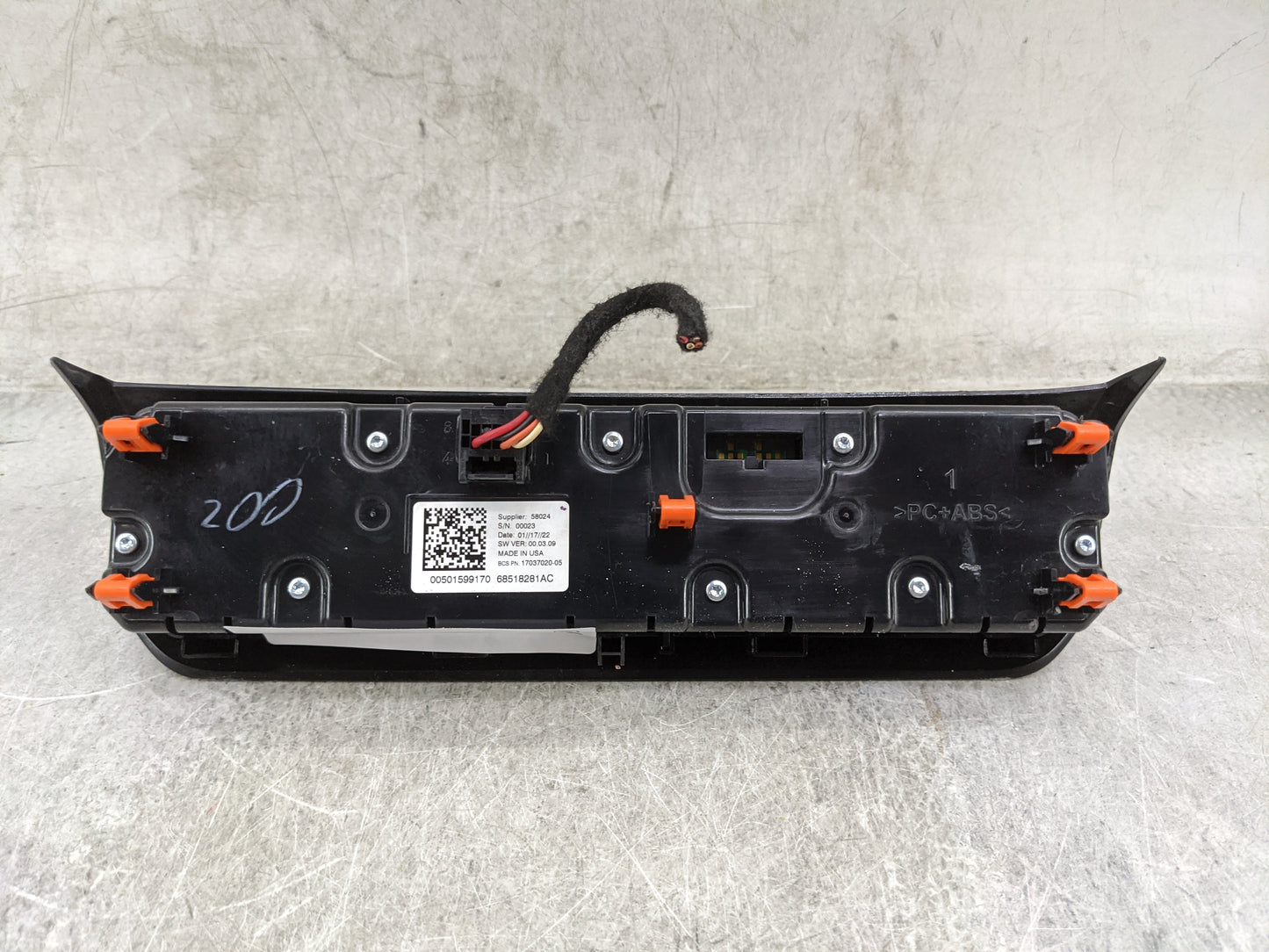 2022 Jeep Compass Climate Control Module Temperature AC/Heater Replacement P/N:68518281AC 17037020-05, 00501599170 Fits OEM 