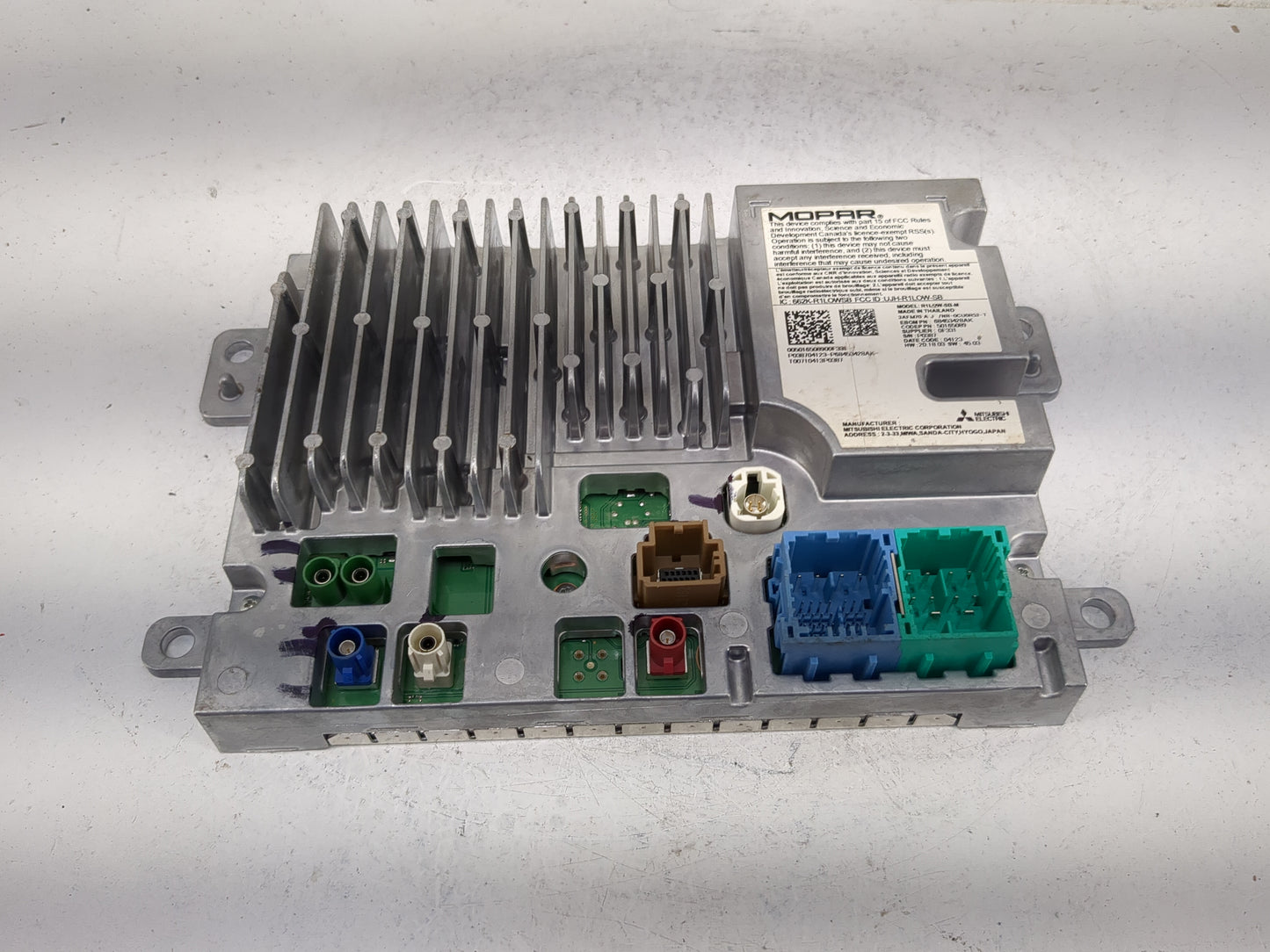 2022 Jeep Compass Radio AM FM Cd Player Receiver Replacement P/N:R1L9W-SB-M 68453428AK, 662K-R1LOWSB, UJH-R1LOW-SB Fits OEM 