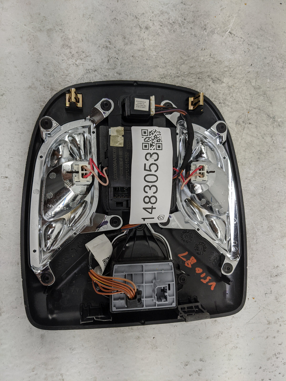 2022 Jeep Compass Overhead Console W/rear Climate Control Black - Oemusedautoparts1.com