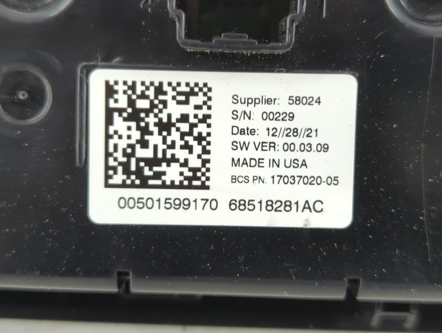 2022 Jeep Compass Climate Control Module Temperature AC/Heater Replacement Fits OEM Used Auto Parts - Oemusedautoparts1.com