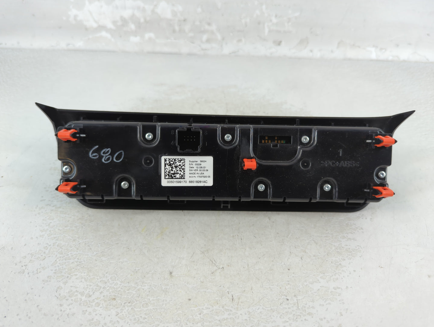 2022 Jeep Compass Climate Control Module Temperature AC/Heater Replacement Fits OEM Used Auto Parts - Oemusedautoparts1.com