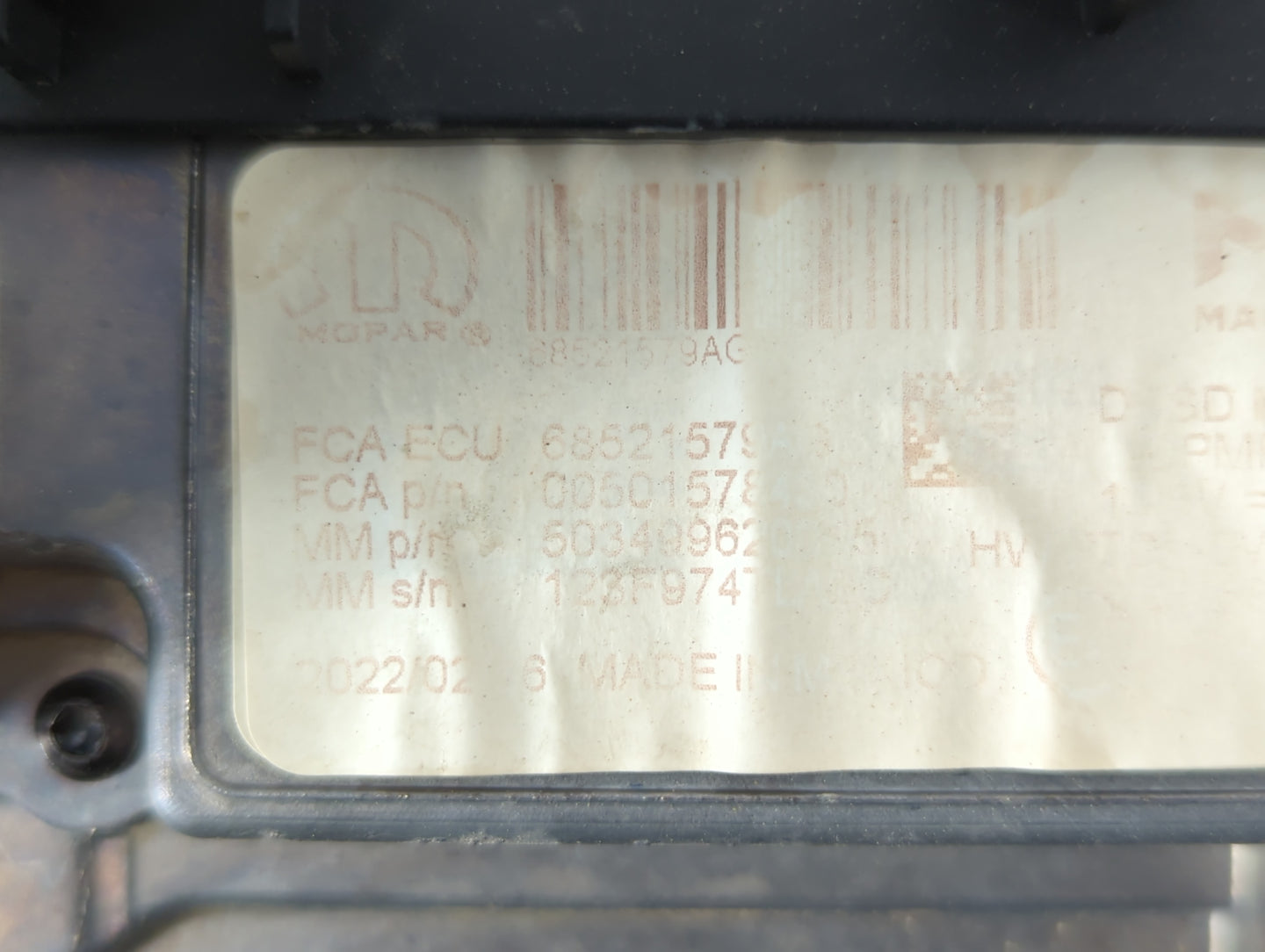 2022 Jeep Compass Radio AM FM Cd Player Receiver Replacement P/N:68521579 Fits OEM Used Auto Parts - Oemusedautoparts1.com