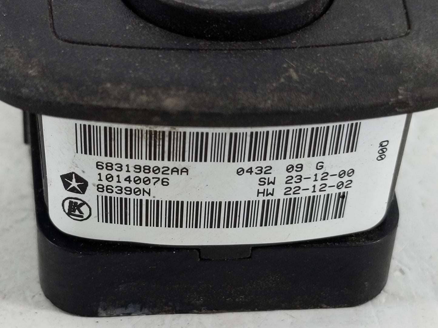 2016-2022 Jeep Grand Cherokee Master Power Window Switch Replacement Driver Side Left P/N:68319802AA Fits OEM Used Auto Part