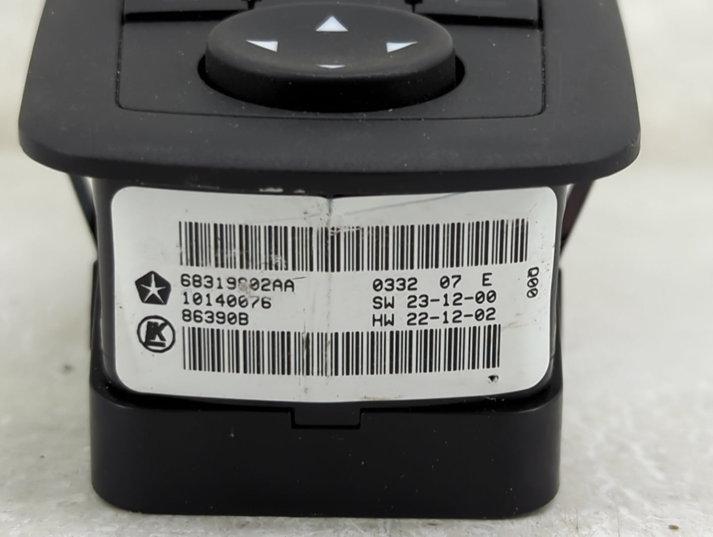 2016-2022 Jeep Grand Cherokee Master Power Window Switch Replacement Driver Side Left P/N:68319802AA Fits OEM Used Auto Part