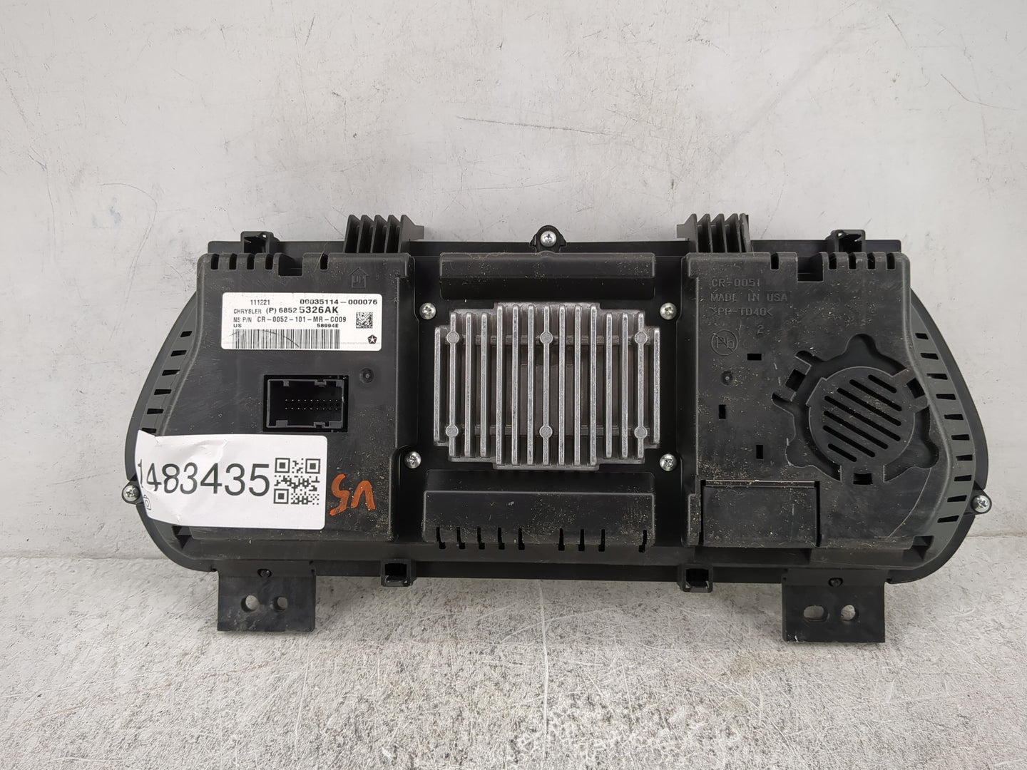 2022 Jeep Grand Cherokee Instrument Cluster Speedometer Gauges P/N:68525326AK CR-0052-101-MR-C009 Miles: Fits OEM Used Auto 