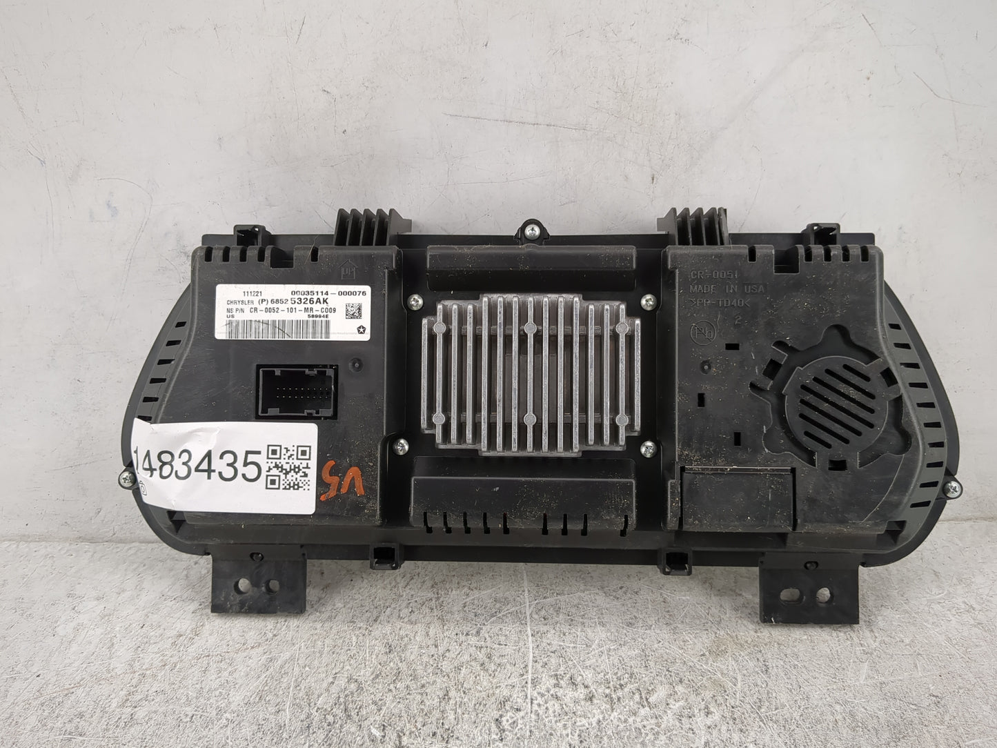 2022 Jeep Grand Cherokee Instrument Cluster Speedometer Gauges P/N:68525326AK CR-0052-101-MR-C009 Miles: Fits OEM Used Auto 