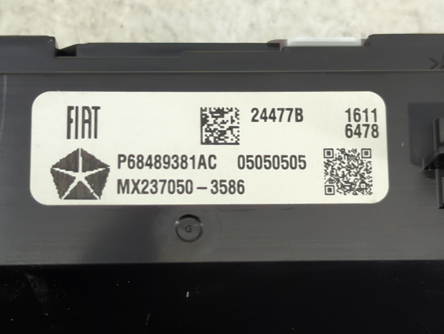 2021-2022 Jeep Grand Cherokee Climate Control Module Temperature AC/Heater Replacement P/N:P68489381AC MX237050-3586 Fits OE