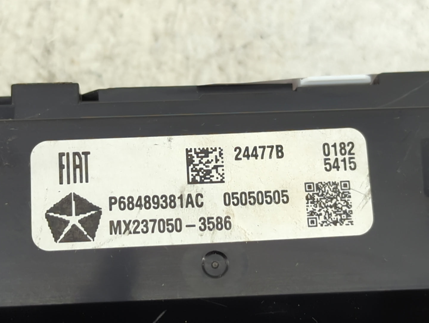 2021-2022 Jeep Grand Cherokee Climate Control Module Temperature AC/Heater Replacement P/N:P68489381AC MX237050-3586 Fits OE