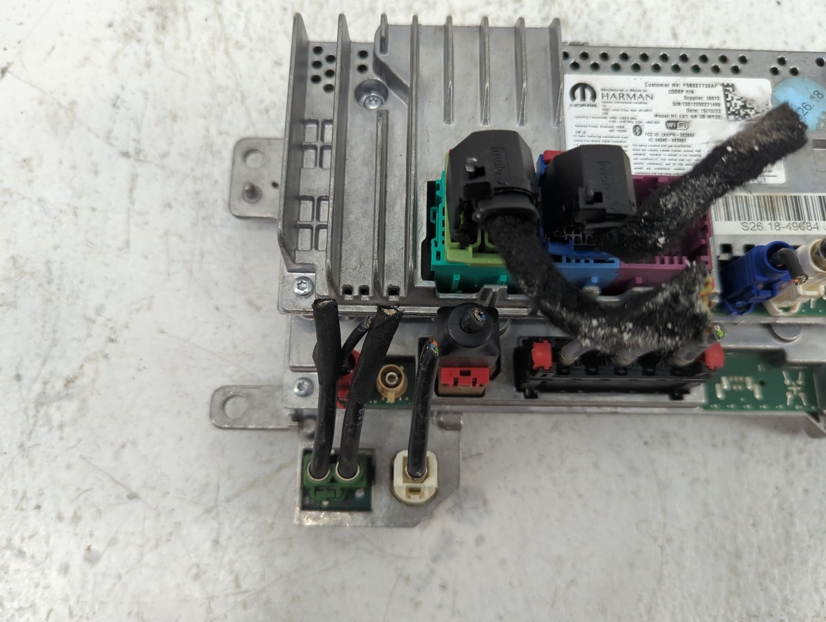 2022 Jeep Grand Cherokee Radio AM FM Cd Player Receiver Replacement P/N:P68527730AF 2AHPN-BE2857, 6434C-BE2857 Fits OEM Used