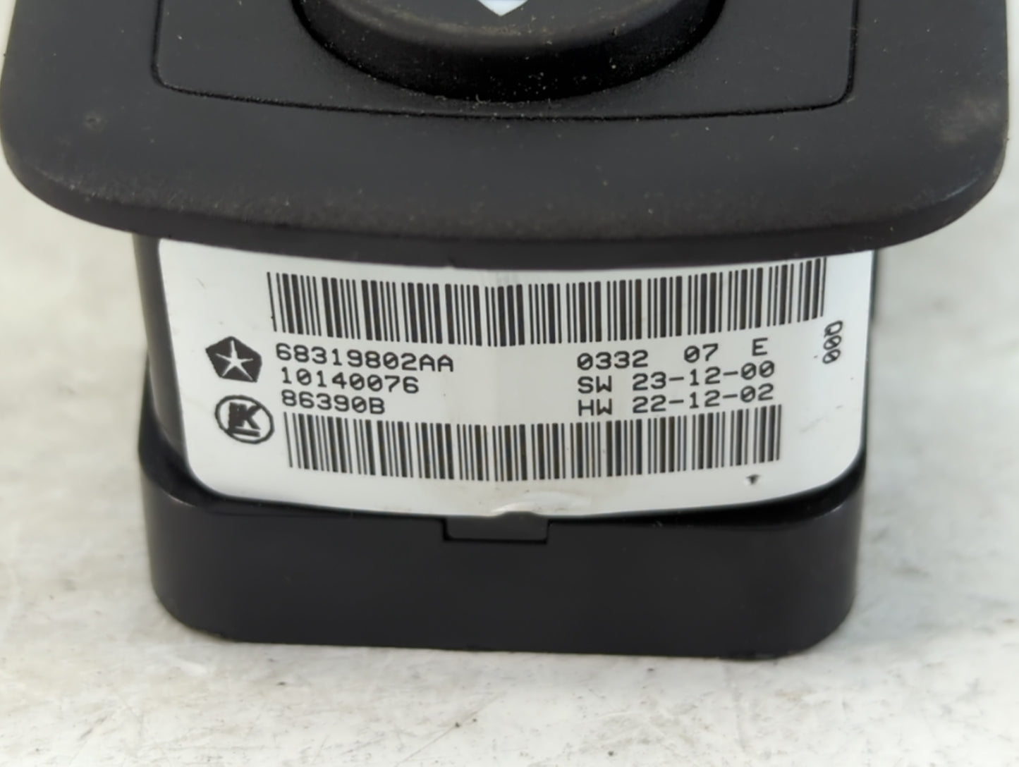 2016-2022 Jeep Grand Cherokee Master Power Window Switch Replacement Driver Side Left P/N:68319802AA Fits OEM Used Auto Part