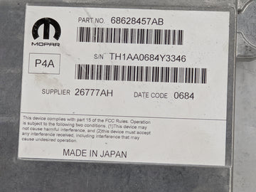 2022-2022 Jeep Grand Wagoneer Radio Speaker Amplifier 68628457ab|26777ah