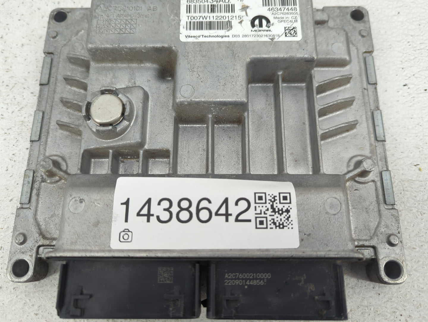 2019-2022 Jeep Renegade PCM Engine Control Computer ECU ECM PCU OEM P/N:68350434AD 46347448 Fits Fits 2019 2020 2021 2022 OE