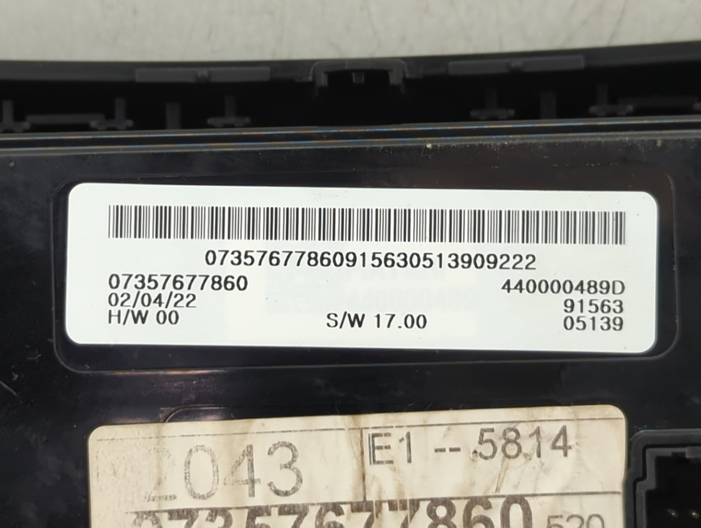2021-2022 Jeep Renegade Climate Control Module Temperature AC/Heater Replacement P/N:07357677860 440000489D Fits Fits 2021 2