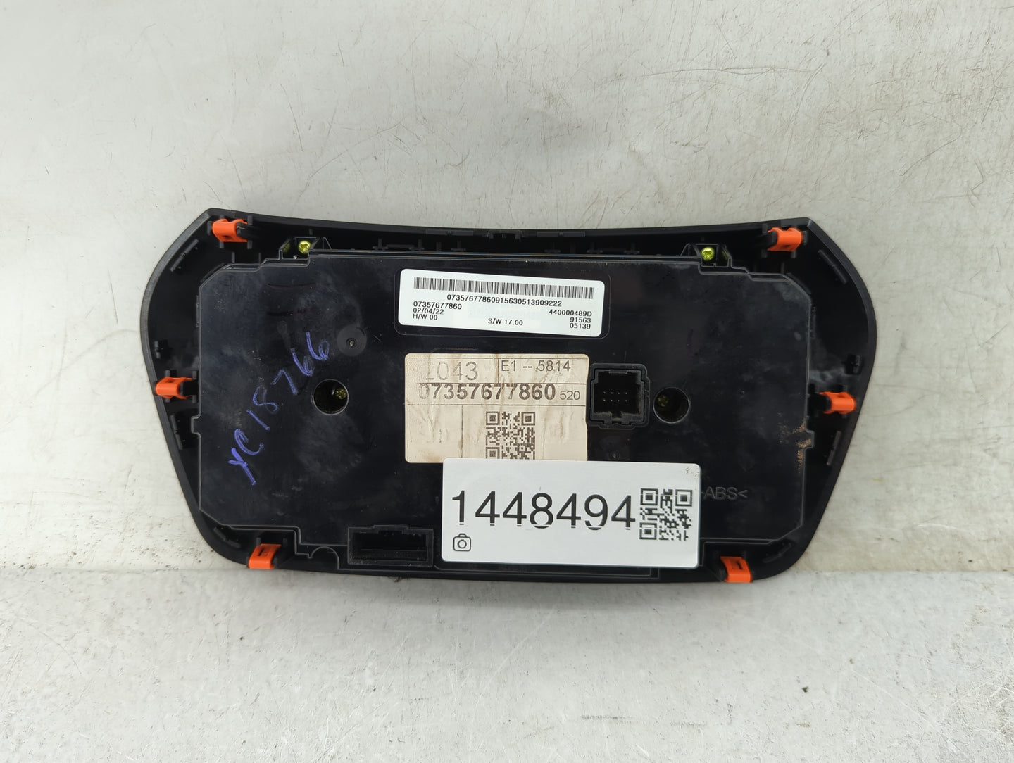 2021-2022 Jeep Renegade Climate Control Module Temperature AC/Heater Replacement P/N:07357677860 440000489D Fits Fits 2021 2