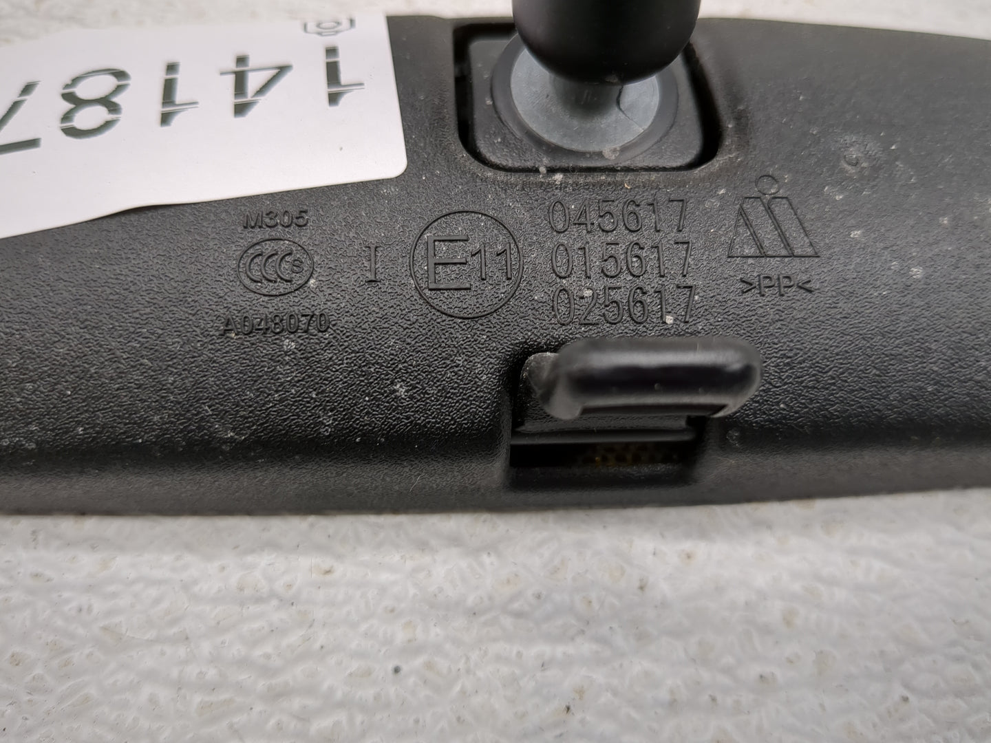2018-2022 Jeep Wrangler Interior Rear View Mirror Replacement OEM P/N:E11025617 E11015617 Fits Fits 2018 2019 2020 2021 2022