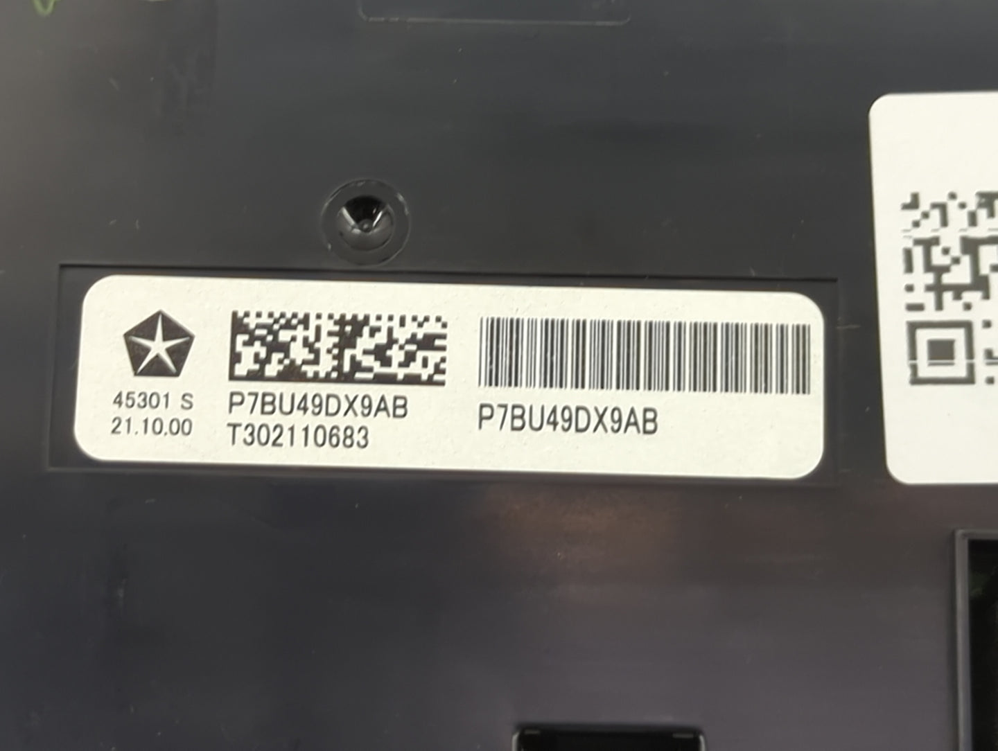 2021-2022 Jeep Wrangler Climate Control Module Temperature AC/Heater Replacement P/N:P7BU49DX9AB Fits Fits 2021 2022 OEM Use