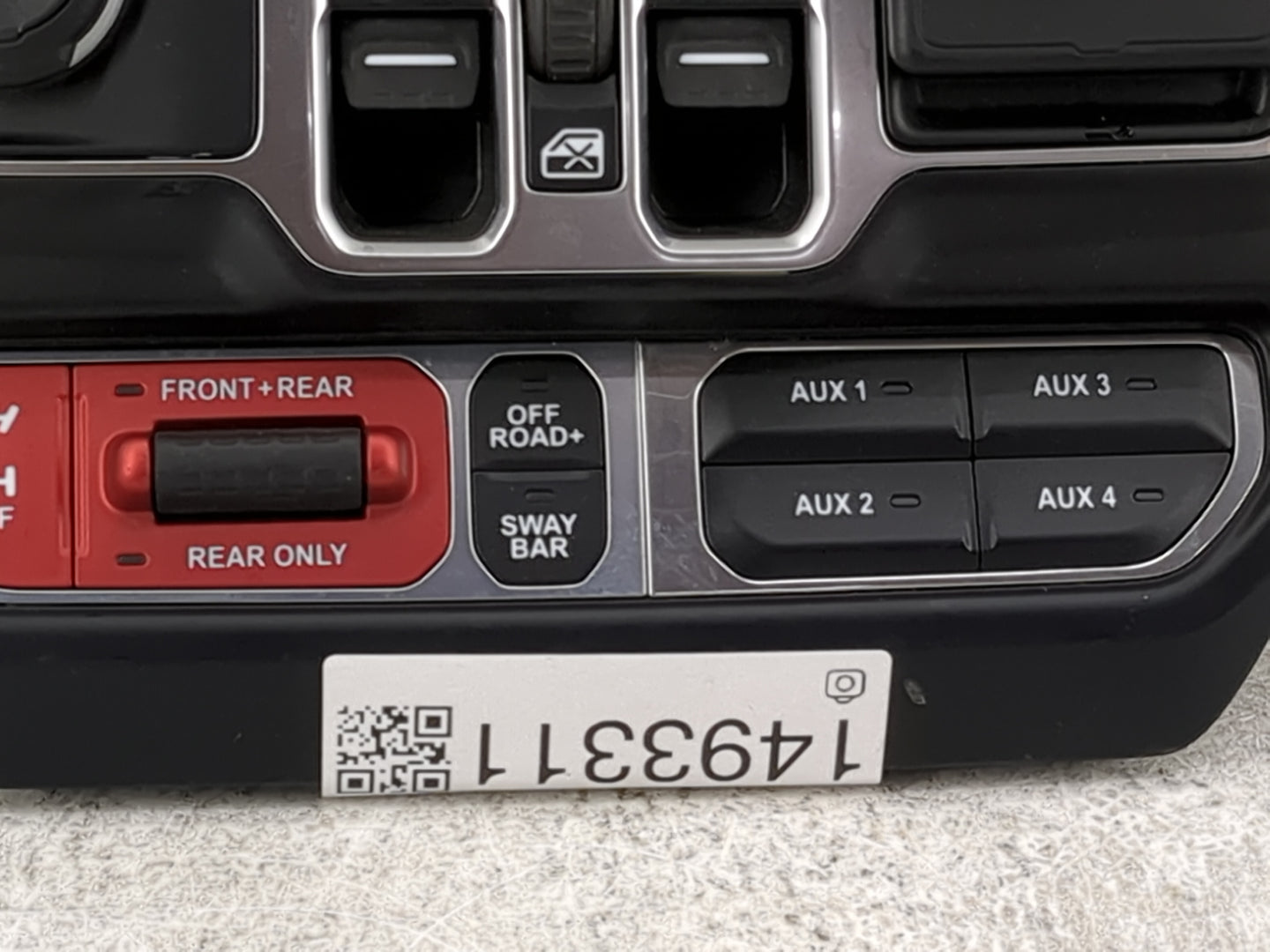 2018-2022 Jeep Wrangler Master Power Window Switch Replacement Driver Side Left P/N:6BE581X9AE 68355 Fits OEM Used Auto Part