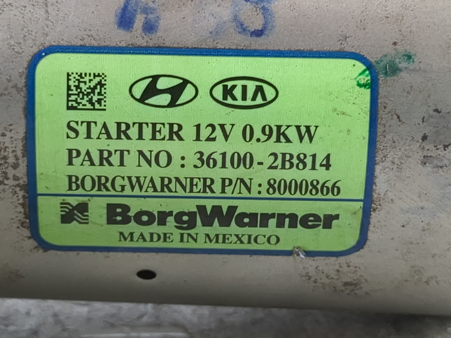 2017-2022 Kia Forte Car Starter Motor Solenoid OEM P/N:36100-2B814 Fits Fits 2017 2018 2020 2021 2022 OEM Used Auto Parts - 