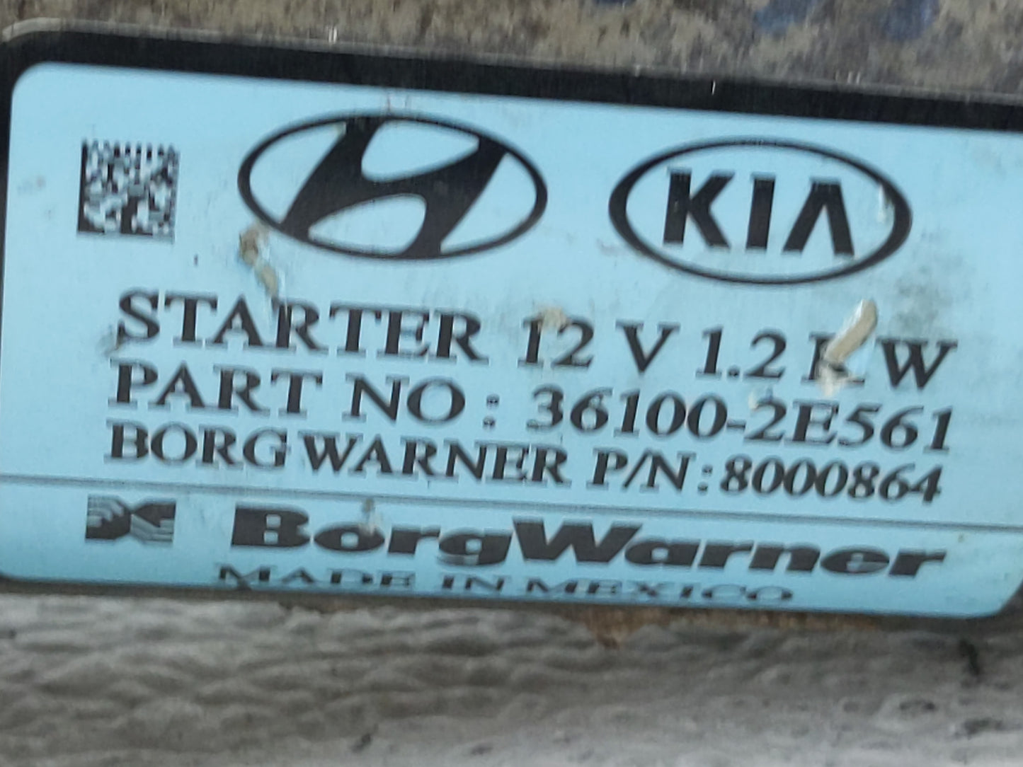 2017-2022 Kia Forte Car Starter Motor Solenoid OEM P/N:36100-2E561 Fits Fits 2017 2018 2019 2020 2021 2022 OEM Used Auto Par