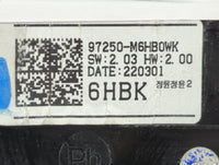 2022 Kia Forte Climate Control Module Temperature AC/Heater Replacement P/N:97250-M6HB0WK Fits OEM Used Auto Parts - Oemused