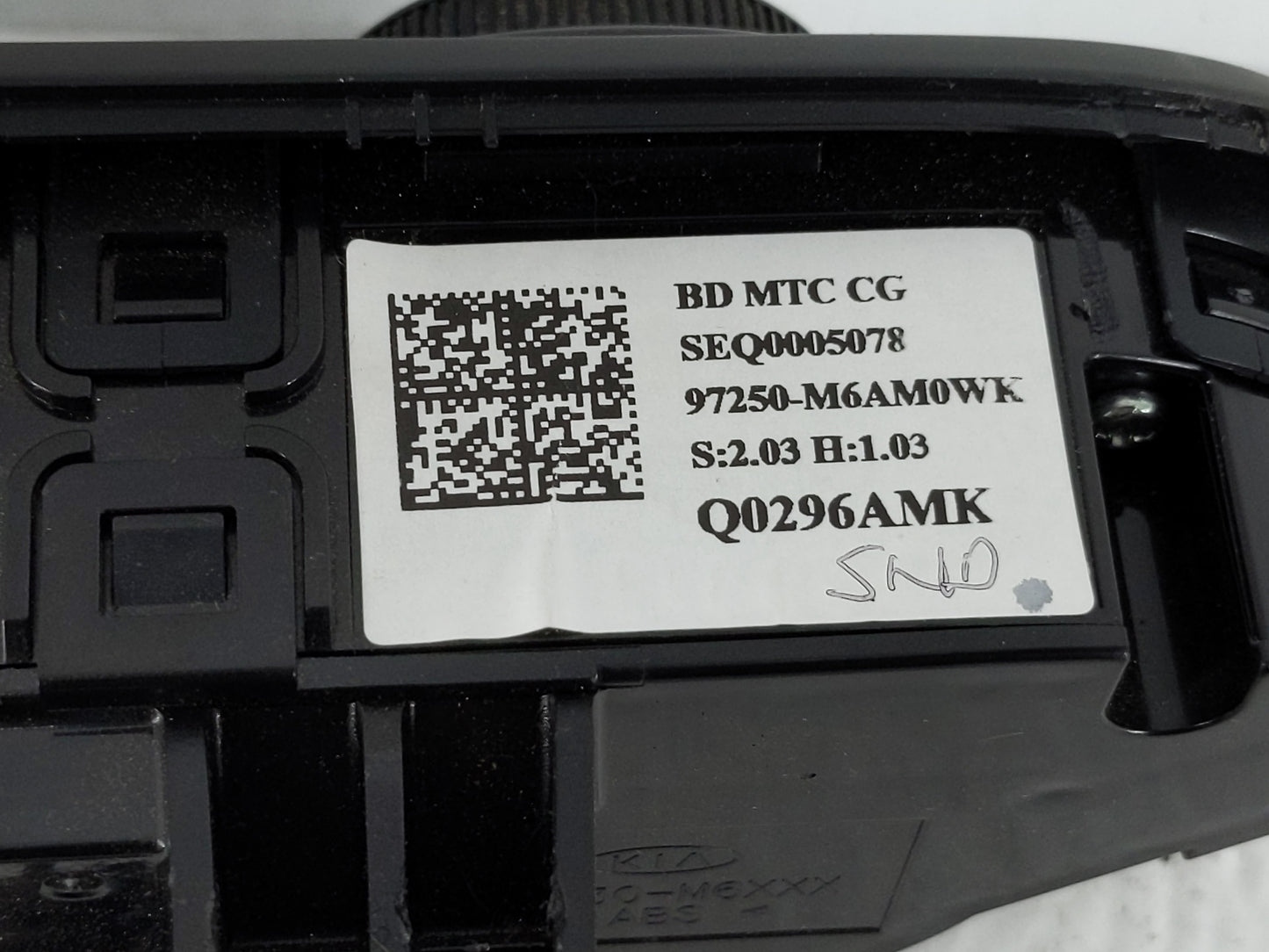 2022 Kia Forte Climate Control Module Temperature AC/Heater Replacement P/N:97250-M6AM0WK Fits OEM Used Auto Parts - Oemused