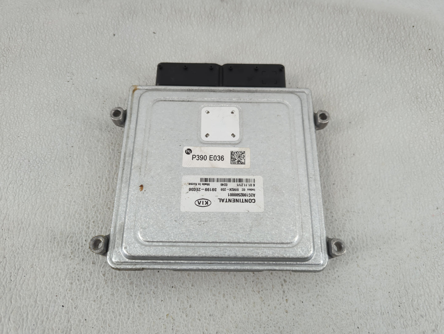 2019-2021 Kia Forte PCM Engine Control Computer ECU ECM PCU OEM P/N:39199-2E036 Fits Fits 2019 2020 2021 OEM Used Auto Parts