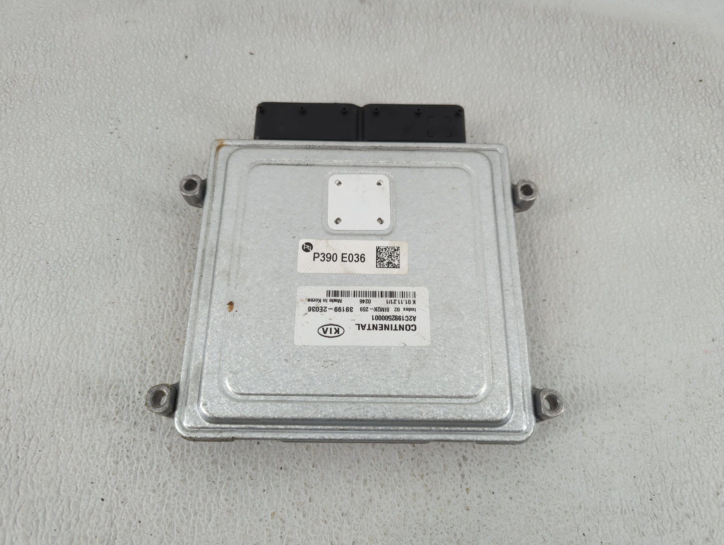 2019-2021 Kia Forte PCM Engine Control Computer ECU ECM PCU OEM P/N:39199-2E036 Fits Fits 2019 2020 2021 OEM Used Auto Parts