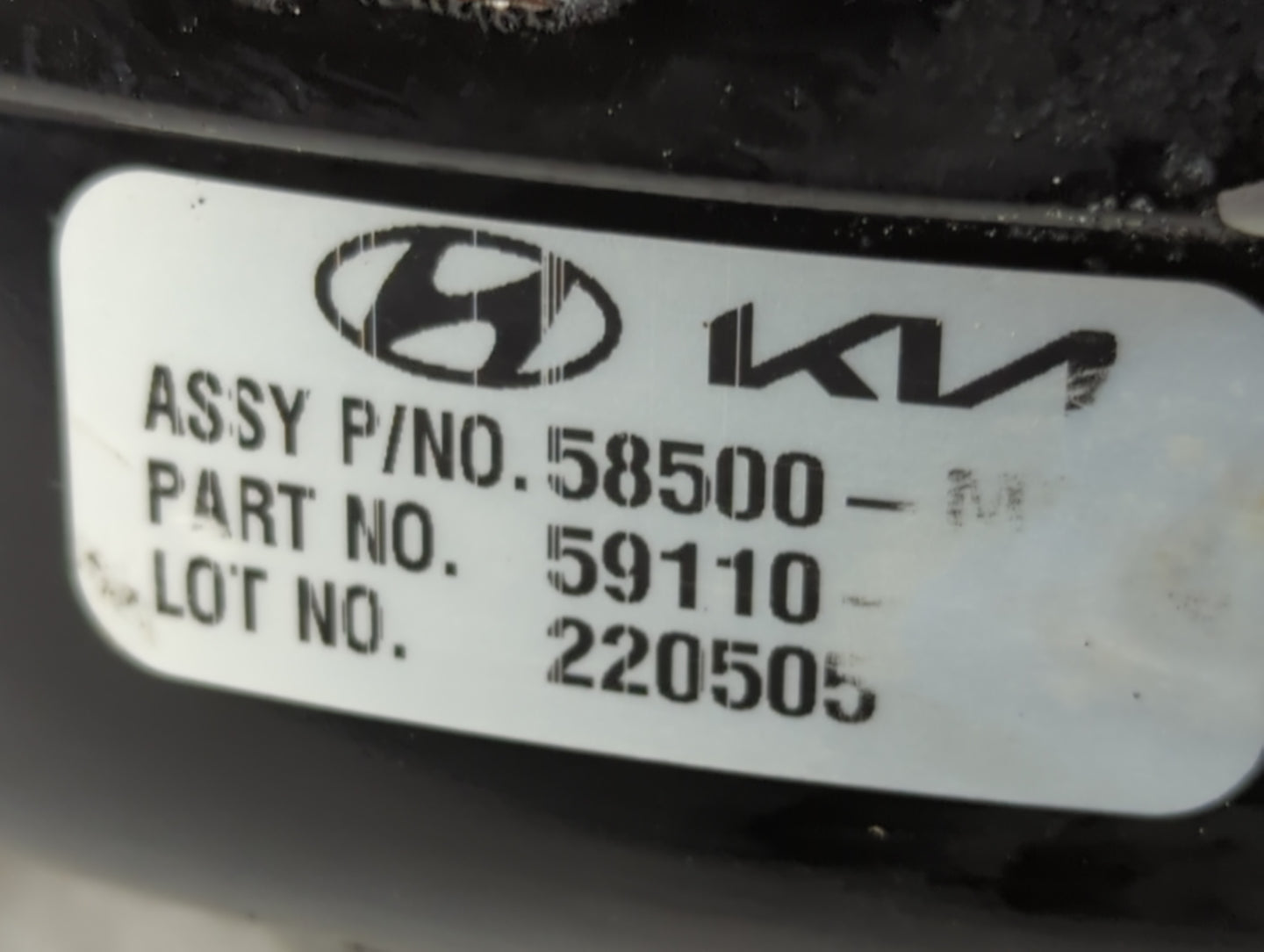 2019-2022 Kia Forte Power Brake Booster Oem - Oemusedautoparts1.com