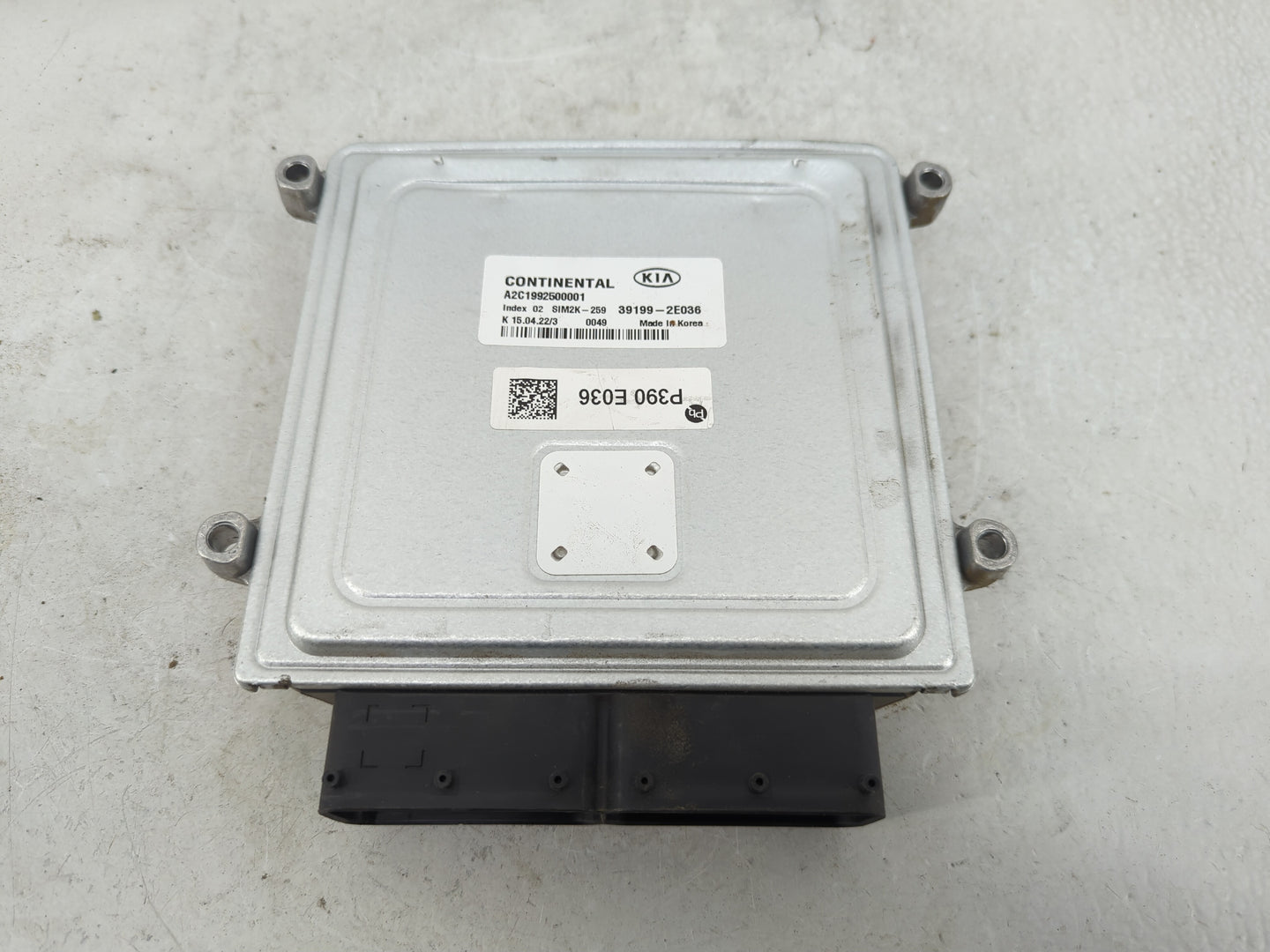 2019-2021 Kia Forte PCM Engine Control Computer ECU ECM PCU OEM P/N:39199-2E036 Fits Fits 2019 2020 2021 OEM Used Auto Parts