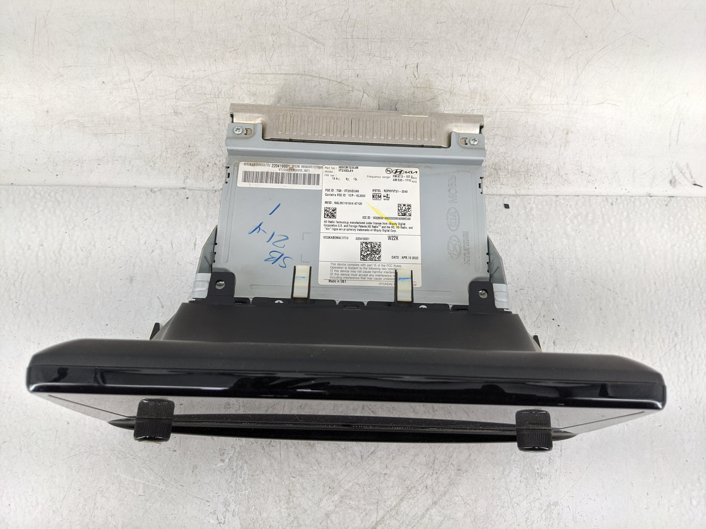 2022 Kia Forte Radio AM FM Cd Player Receiver Replacement P/N:95660M7220WK Fits OEM Used Auto Parts - Oemusedautoparts1.com