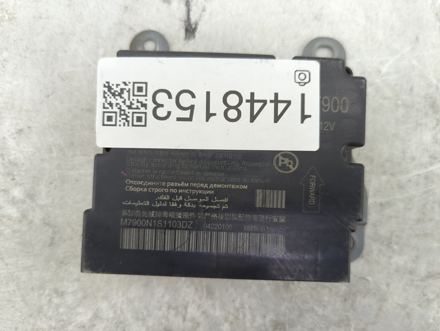 2022-2022 Kia Forte Safety Restraint Srs Airbag Control Module - Oemusedautoparts1.com