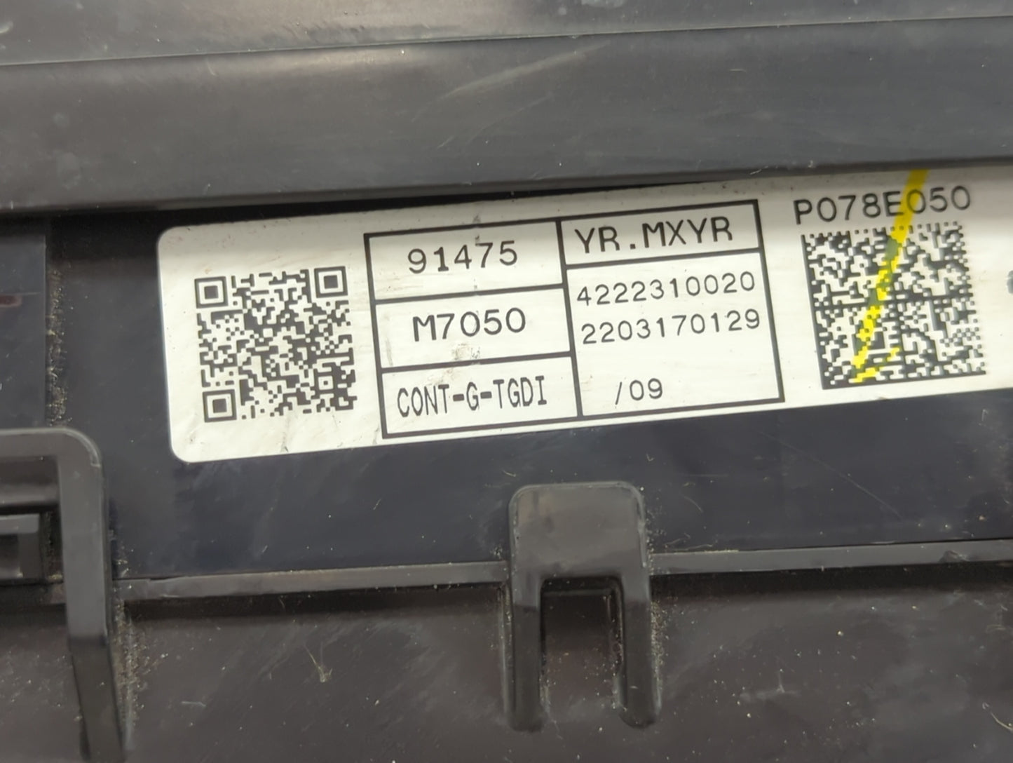 2022 Kia Forte Fusebox Fuse Box Panel Relay Module P/N:91475 M7050, CONT-G-TGDI, P078E050, 91956-M7520 Fits OEM Used Auto Pa