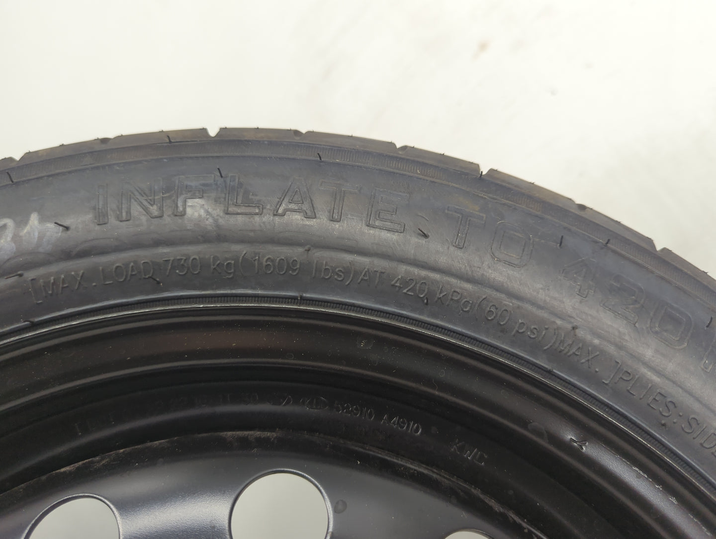 2022-2022 Kia Forte Spare Donut Tire Wheel Rim Oem - Oemusedautoparts1.com