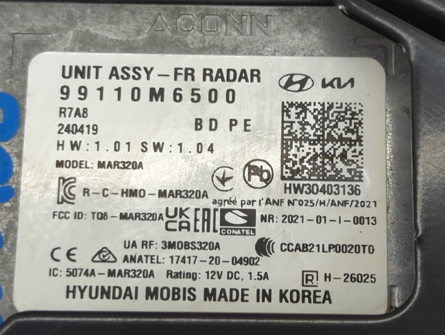 2022 Kia Forte Driver Assist Control Module - Oemusedautoparts1.com