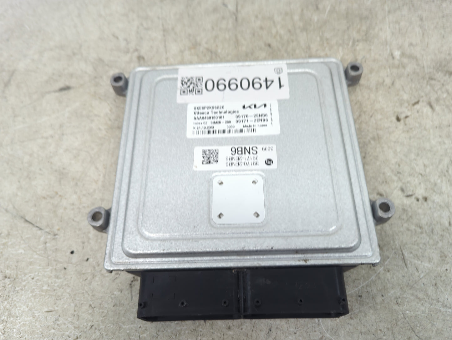 2022 Kia Forte PCM Engine Control Computer ECU ECM PCU OEM P/N:39170-2ENB6 39171-2ENB6, SIM2K-259, AAA9469180101 Fits OEM Us