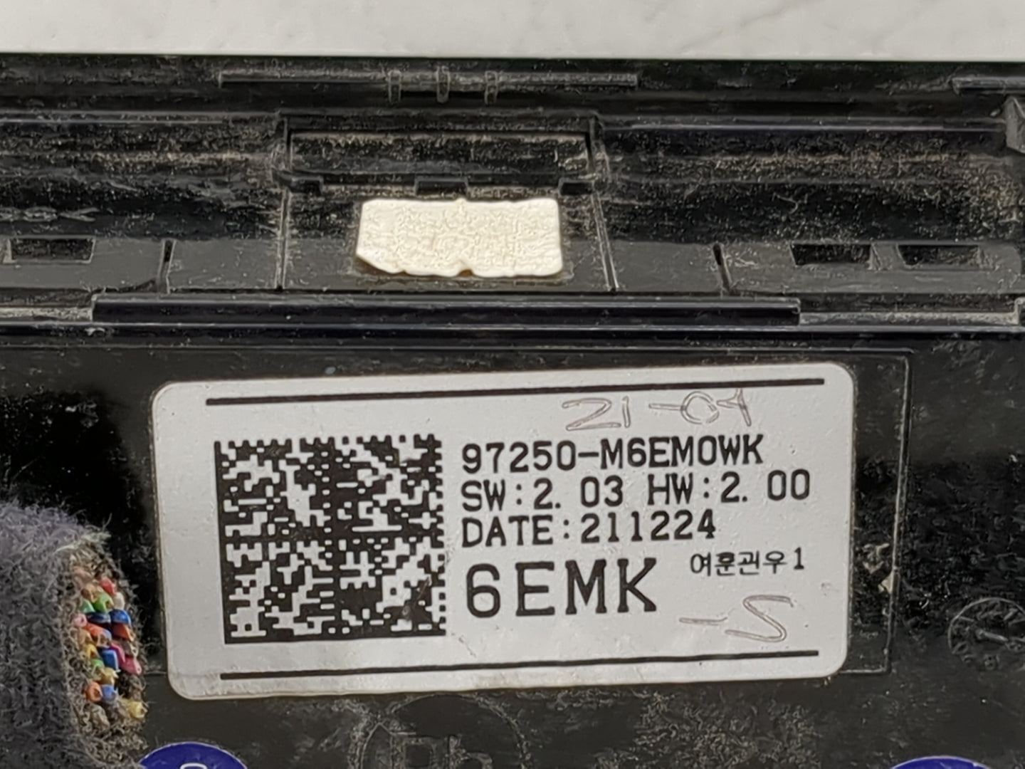 2022 Kia Forte Climate Control Module Temperature AC/Heater Replacement P/N:97250-M6EM0WK Fits OEM Used Auto Parts - Oemused